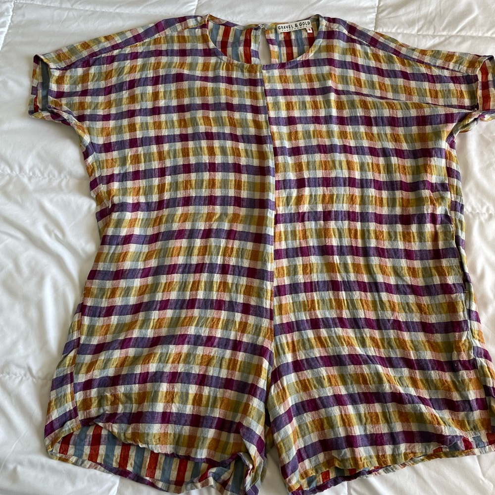 Gravel and Gold Rancho Romper